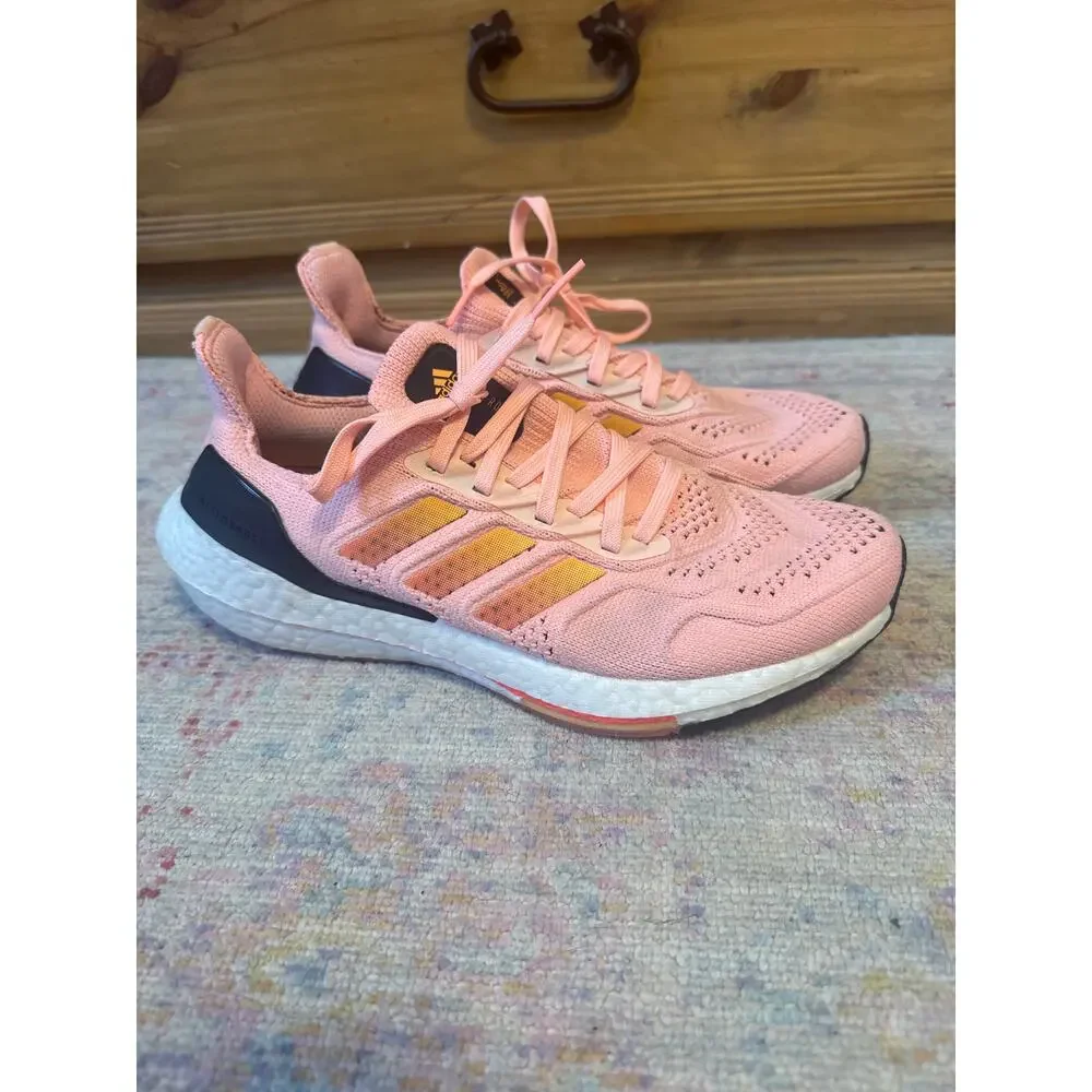 Adidas‎ Ultraboost 22 HEAT.RDY runnibg Shoes Light Flash Orange 8.5